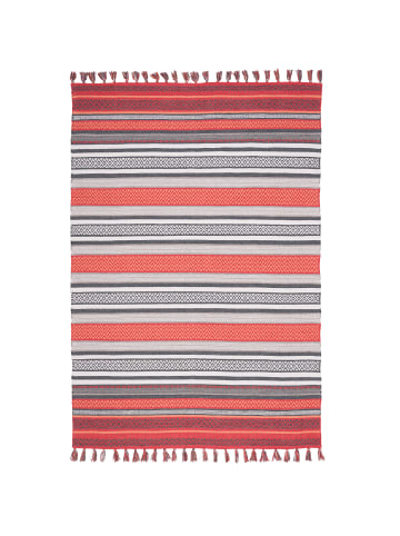 Pergamon Kelim Baumwolle Natur Teppich Grace in Rost