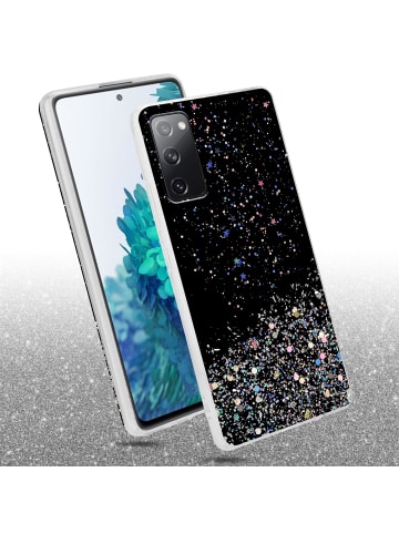 cadorabo Hülle für Samsung Galaxy S20 FE Glitter in Schwarz mit Glitter