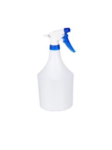 relaxdays 3 x Sprühflasche in Weiß/ Blau - 1 Liter