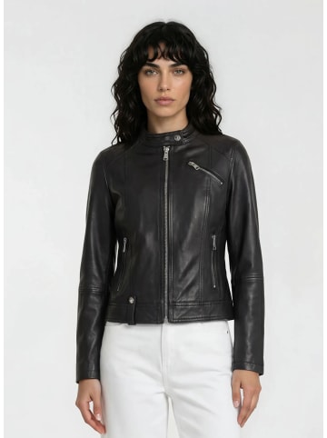 trueprodigy Lederjacke Teona in Schwarz
