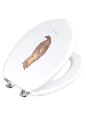 Mr. & Mrs. Panda Toilettensitz Otter Muschel ohne Spruch in Weiß