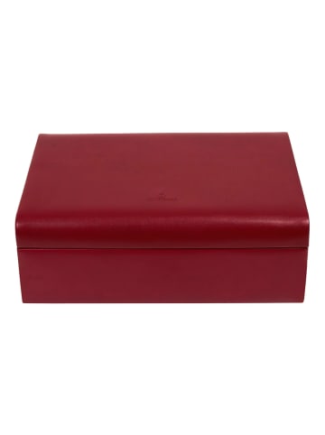 Windrose Merino Schmuckkasten 30.5 cm in rot