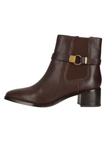 Clarks Ankle Boots Wreen Buckle in 5228 Dark Brown Lea