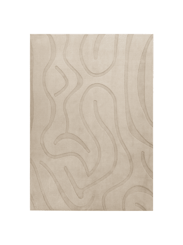 Beliani Kurzflor SALVORI in Beige - (W) 160 x (L) 230 cm