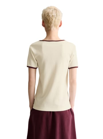 Marc O'Polo DENIM T-Shirt mit Struktur slim in Offwhite