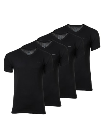 Gant T-Shirt 4er Pack in Schwarz