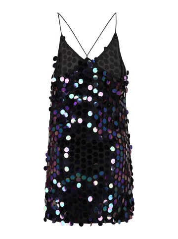 NAEMI Damen Mini Spaghettikleid in Schwarz