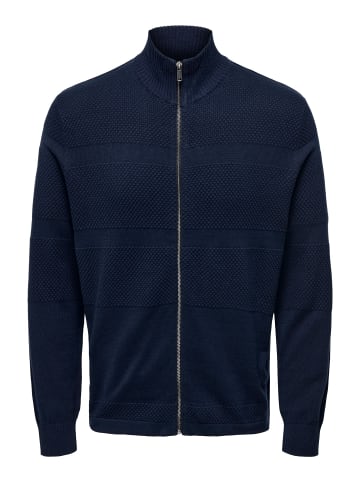 ONLY & SONS Strickjacke in Navy Blazer