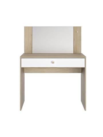 CALICOSY Schminktisch MAKEUP in Weiß - (W) 94 x (H) 121 x (L) 44 cm