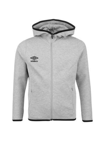 Umbro Kapuzenjacke Pro Fleece in grau / schwarz