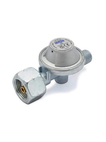 COFI 1453 Gas Druckminderer 4 mbar für Butan und Propan Regler Silber in Silber