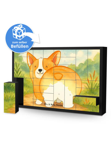 Mr. & Mrs. Panda Befüllbarer Adventskalender Corgi Po Design ohn... in Weiß