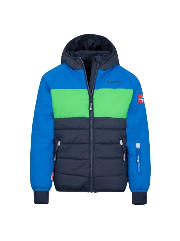 Trollkids Ski- und Winterjacke "Hafjell" in Marine/Mediumblau/Grün