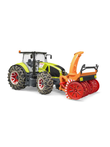 bruder Spielzeugauto 03017 Claas Axion 950 und Schneeketten und -fräse - 4-8 Jahre