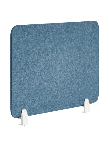 Beliani Schreibtischtrennwand SPLIT in Blau - (W) 72 x (H) 50 x (L) 1 cm