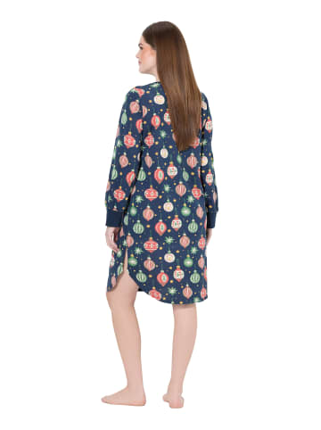 Ulla Popken Nachthemd in navy blau