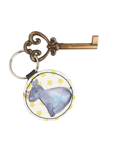 Mr. & Mrs. Panda Anhänger Einhorn Nashorn ohne Spruch in Weiß