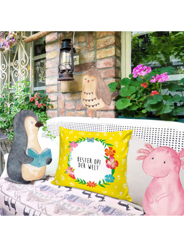 Mr. & Mrs. Panda kuschelkissen 40x40 Opi mit Spruch in Weiß