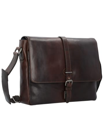 Leonhard Heyden Roma Aktentasche Leder 35 cm Laptopfach braun