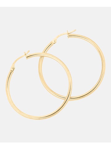 Diamant L'éternel Creolen aus 375 Gelbgold