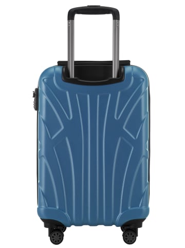 suitline Handgepäckkoffer 55x35x20 cm Carry-On 55cm Hartschale 34 L in Cyanblau