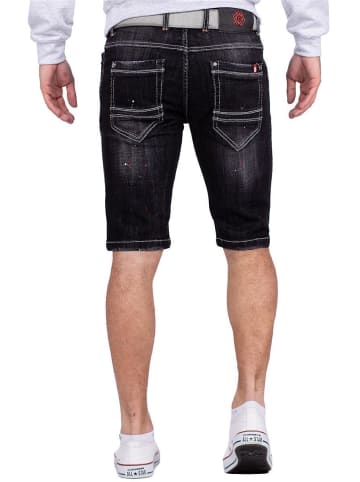 Cipo & Baxx Herren Regular Fit Shorts Stonewashed in Black
