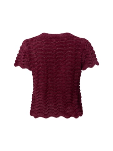 Rich & Royal Pullover Zig Zag in bordeaux - 0001