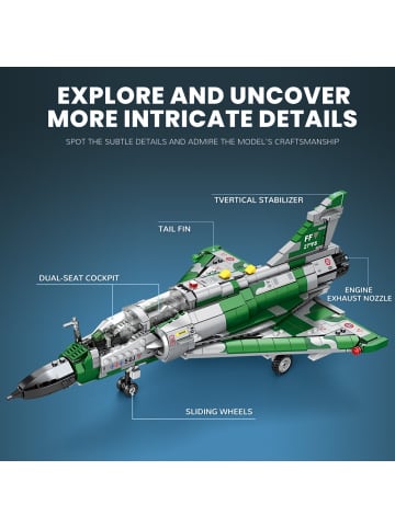 Reobrix 33044 Kampfjet 1012 Teile Klemmbaustein Modell
