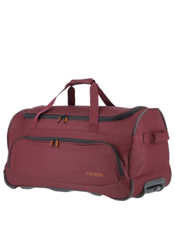 travelite Basics Fresh - Rollenreisetasche 89L 71 cm (bordeaux) in bordeaux