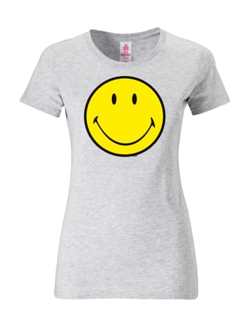 Logoshirt T-Shirt Original Smiley Face in grau-meliert