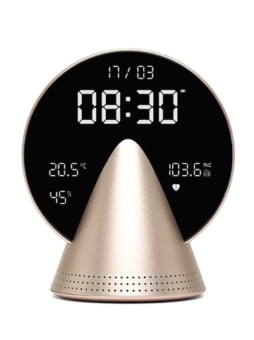 Lexon Radio-Wecker Conic Clock Honiggoldfarben