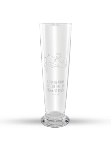 Mr. & Mrs. Panda Weißbierglas Stinktier Ball mit Spruch in Transparent