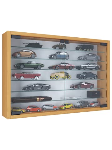 VCM  Hängevitrine Wandvitrine Sammel Deko Mandosa XL in Buche