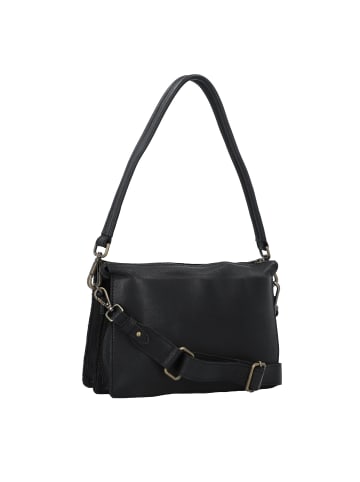 Cowboysbag Bloomfield Umhängetasche Leder 27 cm in black-gold hair on