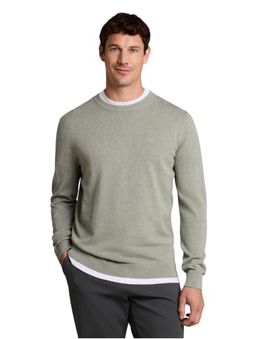Tom Tailor Pullover BASIC CREWNECK KNIT in Grün