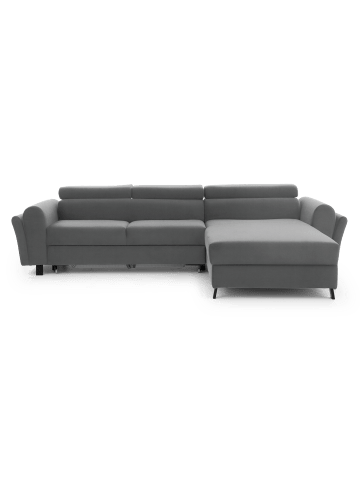 MF Design Mariam Recamiere Rechts in Hellgrau -  (L) 200 x (B) 288 x (H) 92 cm