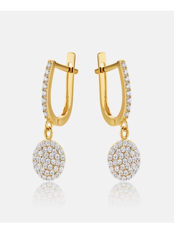 Diamant L'éternel Ohrringe aus 585 Gelbgold