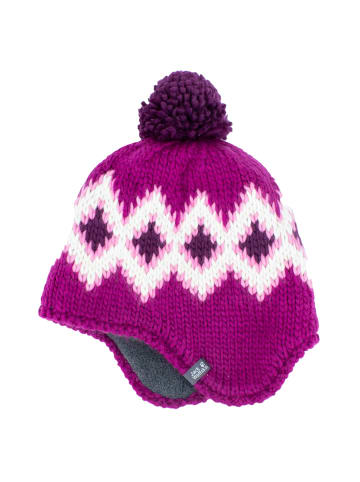 Jack Wolfskin Accessoires Diamond Knit Cap Beanie Mütze in Rosa