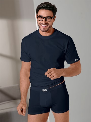 Kumpf Body Fashion Pants in marine + stahlblau