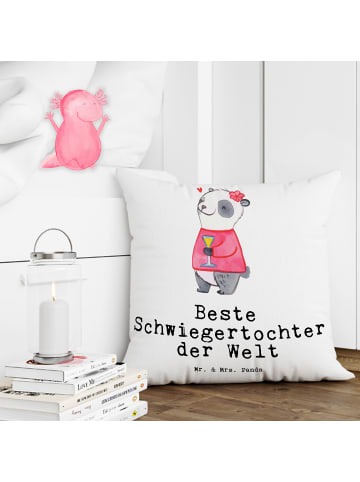 Mr. & Mrs. Panda kuschelkissen 40x40 Panda Beste Schwiegertochte... in Weiß