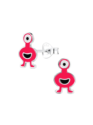 Alexander York Ohrstecker MONSTER in 925 Sterling Silber, 2-tlg. in red