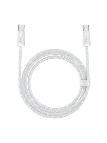 Wisam® Baseus USB-C / USB-C 100W 1m Schnellladekabel Weiß