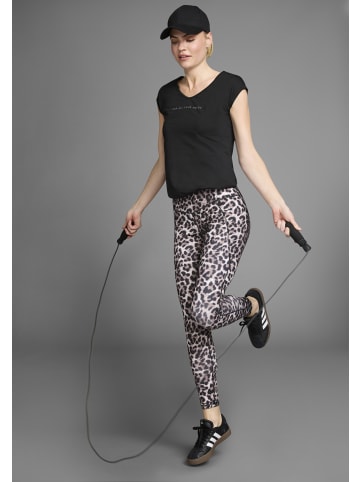 FAYN SPORTS Leggings in beige/black