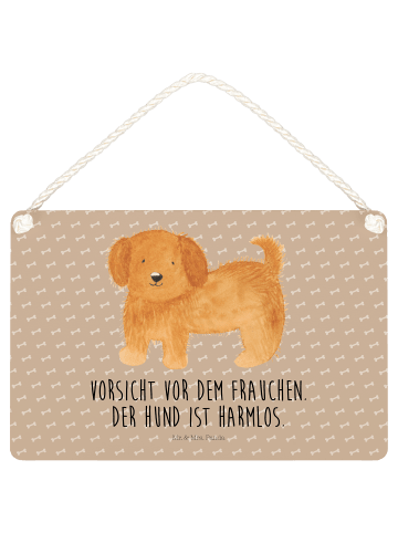 Mr. & Mrs. Panda Deko Schild Hund Flauschig mit Spruch in Hundeglück