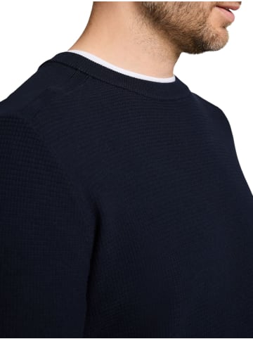 Tom Tailor Pullover STRUCTURED CREWNECK KNIT in Blau