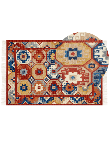 Beliani Vintage LUSARAT in Bunt - (W) 160 x (L) 230 cm