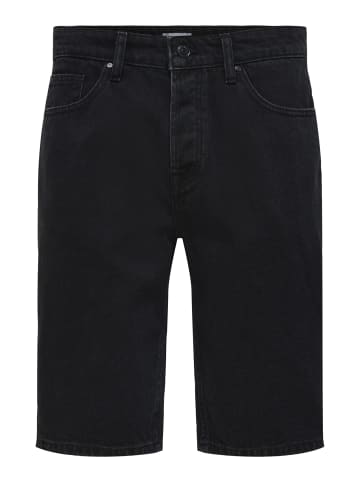 ONLY & SONS Shorts in Black Denim