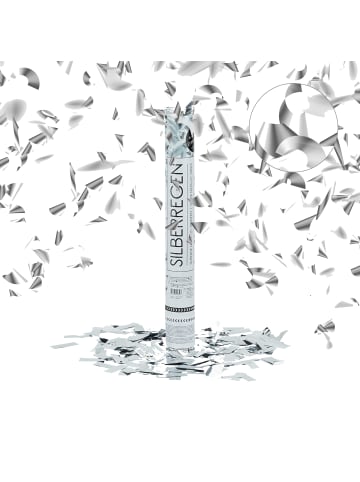 relaxdays 2x Partypopper in Gold/ Silber