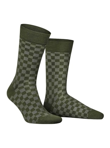 Hudson Socken Board gemustert in army green
