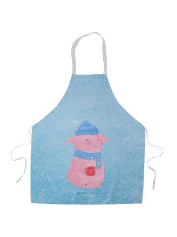 Mr. & Mrs. Panda Küchenschürze Schwein Glühwein ohne Spruch in Eisblau